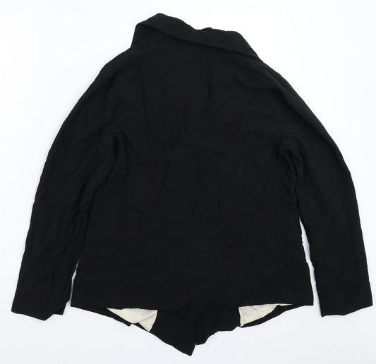 Preworn Womens Black Jacket Blazer Size 12