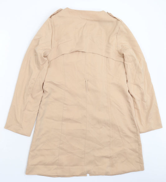 Mermaid Womens Beige Shirt Dress Size M