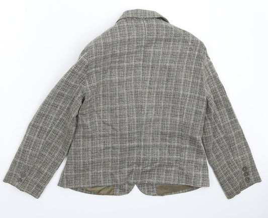 Atmosphere Womens Grey Check Jacket Blazer Size 14