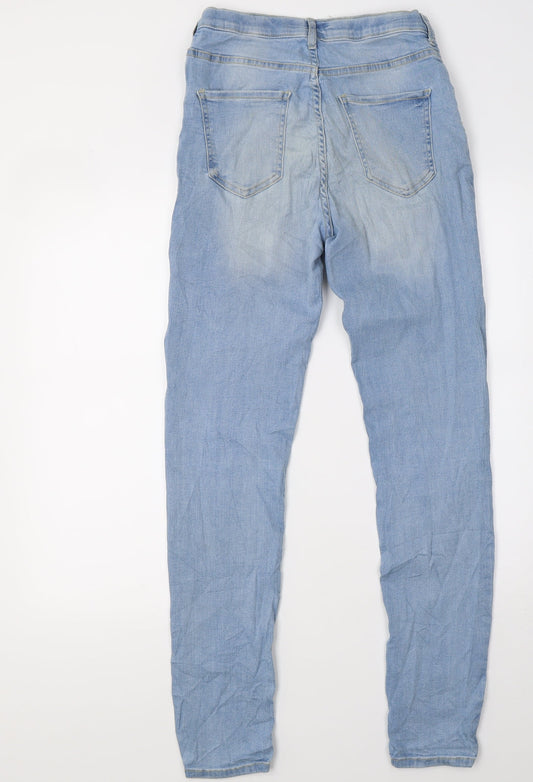 Preworn Womens Blue Denim Skinny Jeans Size 28 L32 in