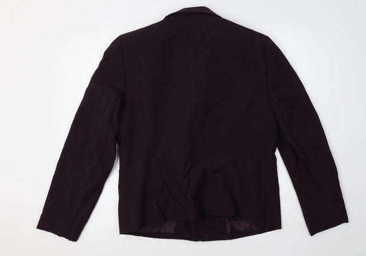 Debenhams Womens Purple Jacket Blazer Size 14