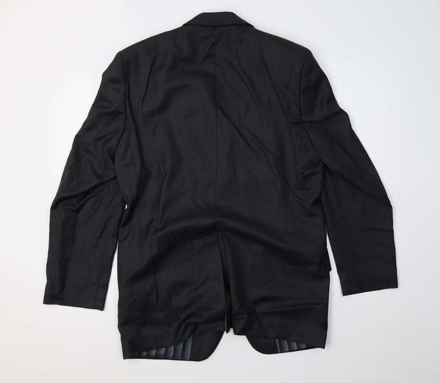 daniel hetcher Mens Black Jacket Blazer Size 38