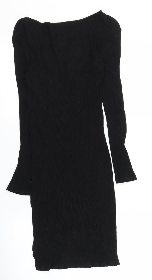 H&M Womens Black A-Line Size S