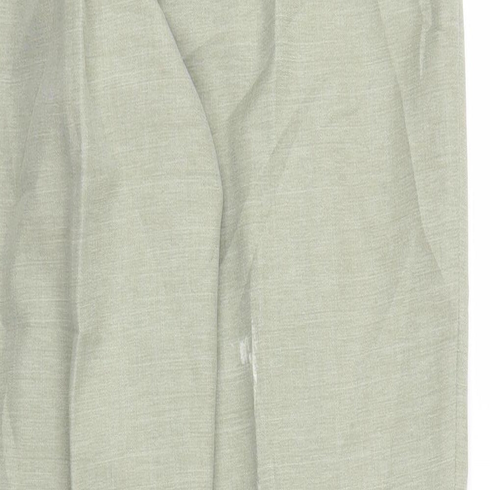 M&S Womens Green Trousers Size 14 L24 in