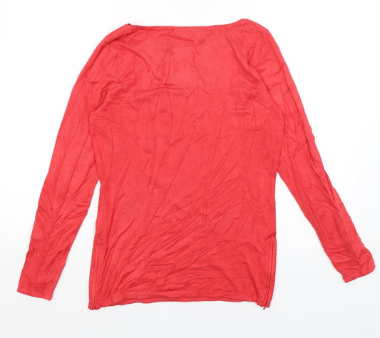 HEMA Womens Red Basic T-Shirt Size S