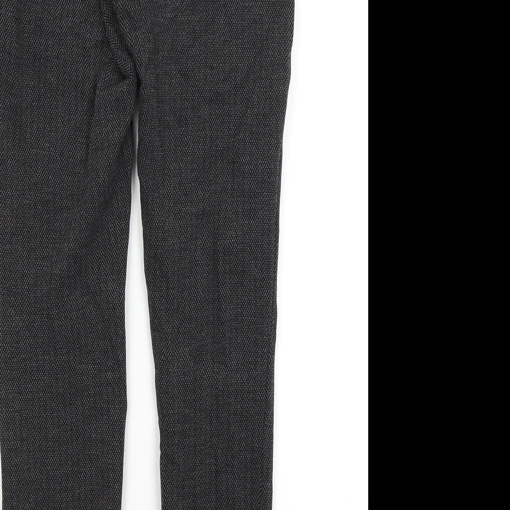 M&S Womens Grey Trousers Size 8 L27 in