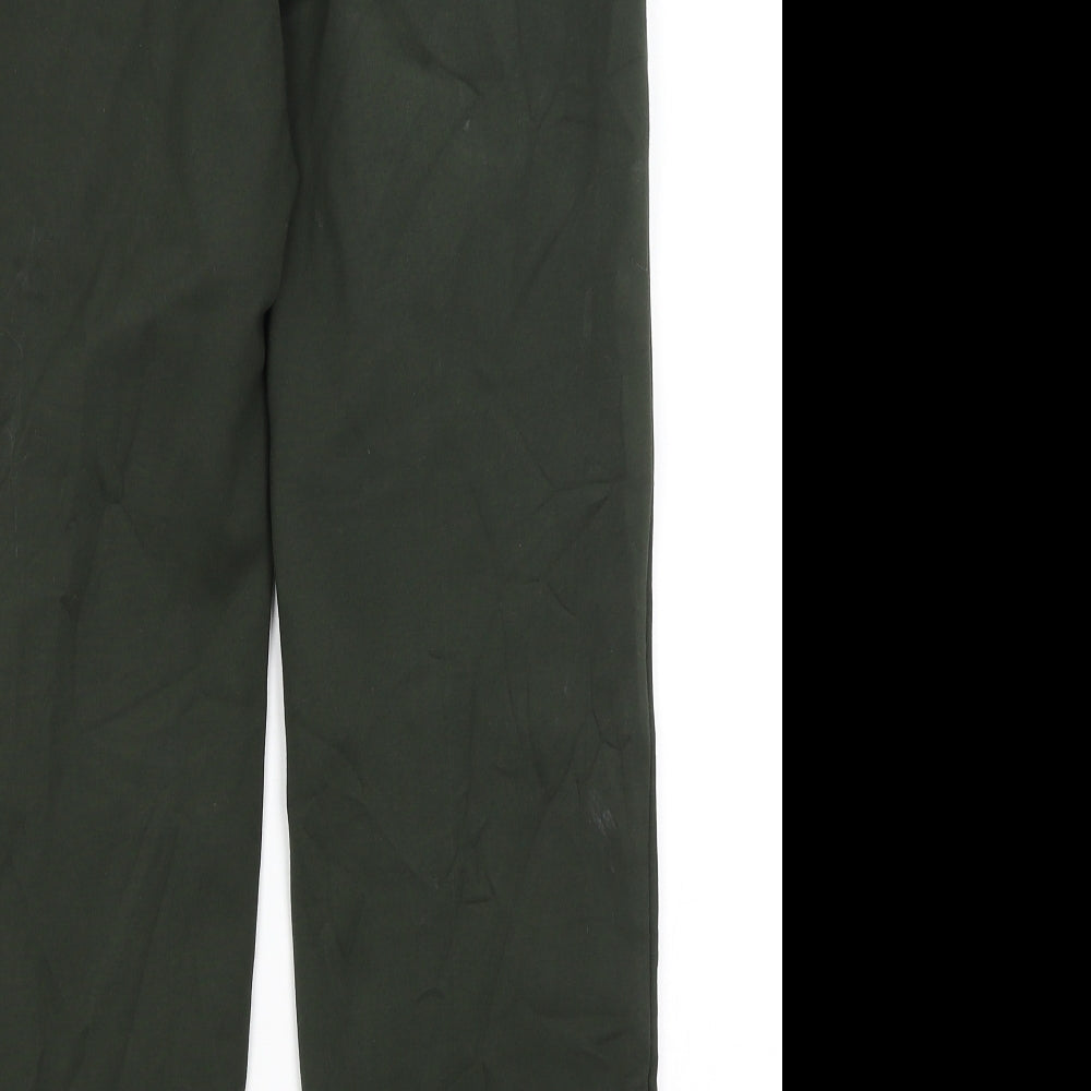 M&S Womens Green Trousers Size 8 L26 in