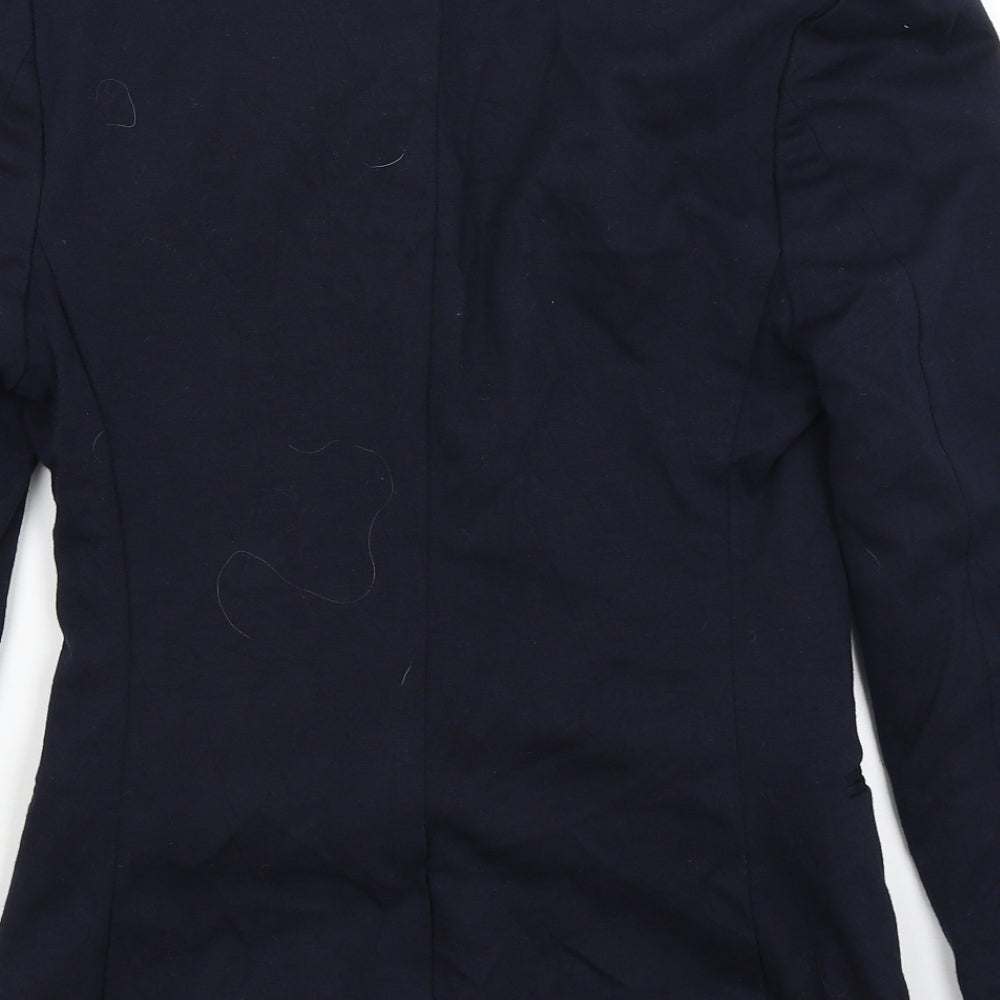 Preworn Womens Blue Jacket Blazer Size 10