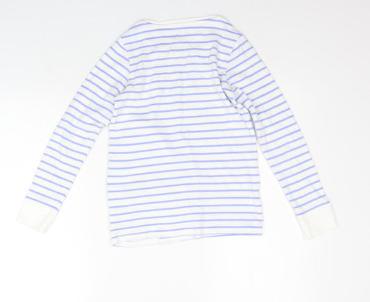 NEXT Girls Blue Striped Top Pyjama Top Size 11 Years