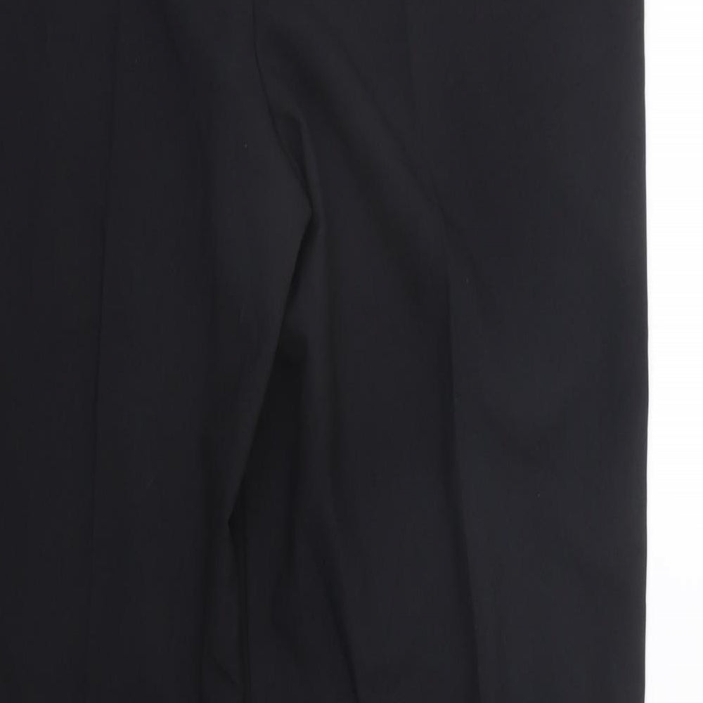 George Womens Black Trousers Size 14 L28 in