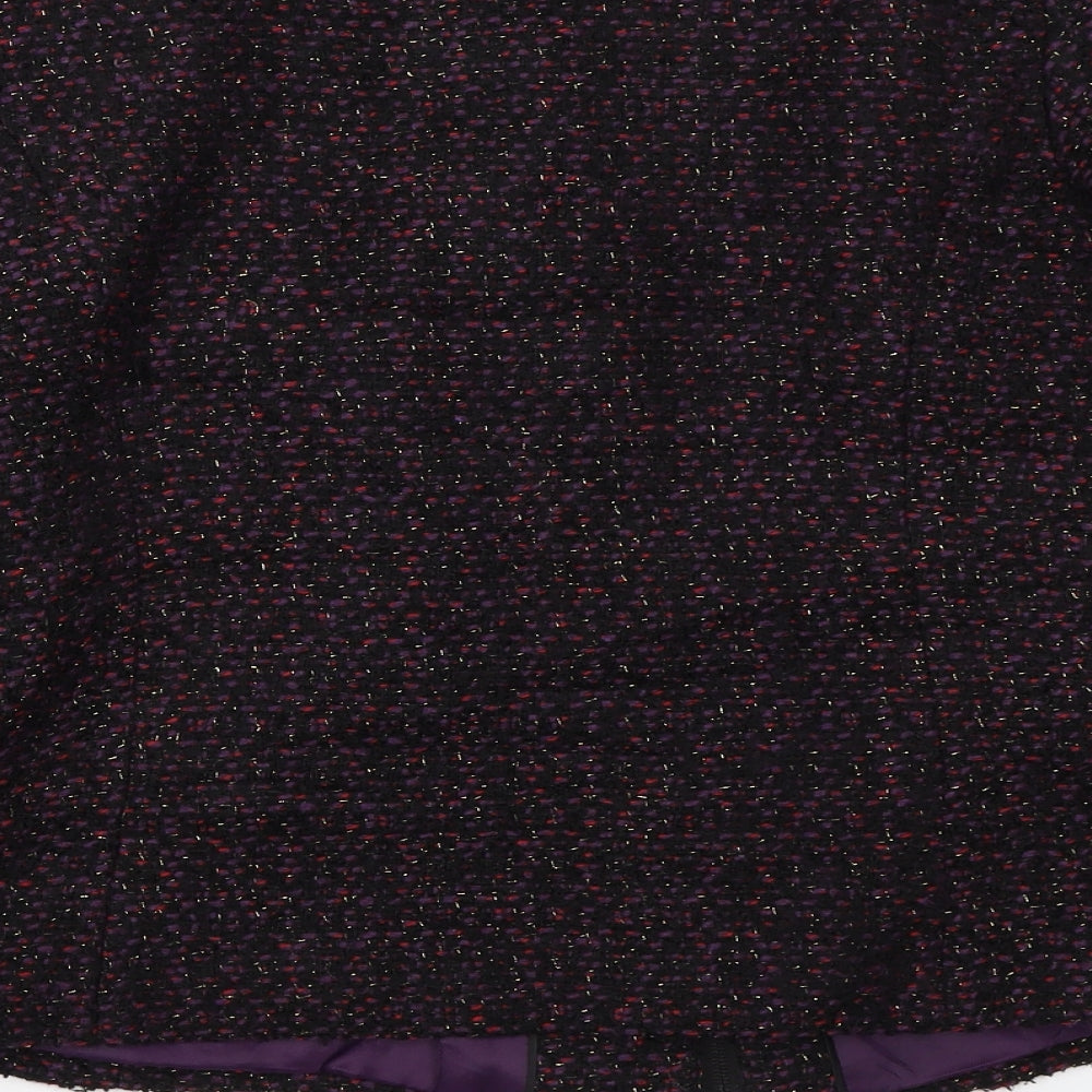 Marks and Spencer Womens Black Overcoat Coat Size 12