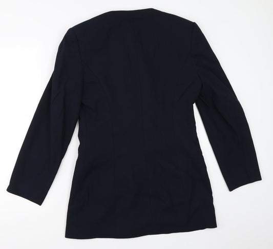 Richards Womens Blue Overcoat Coat Size 12