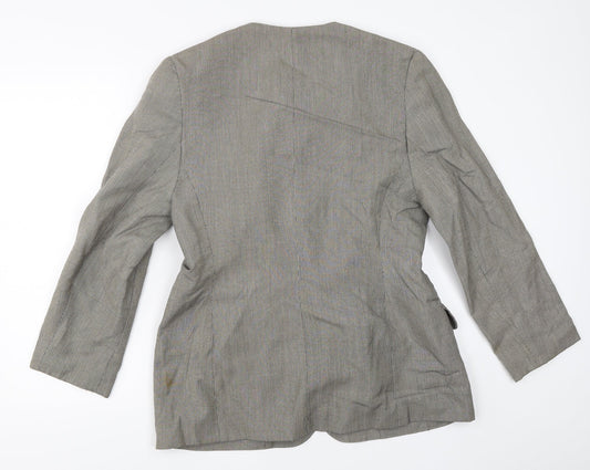 Preworn Womens Grey Jacket Blazer Size 14