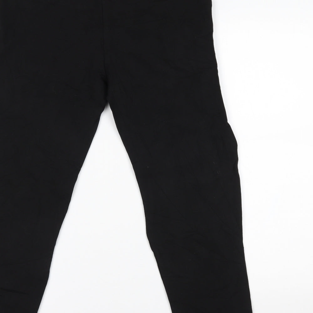 TU Womens Black Trousers Size 12 L23.5 in