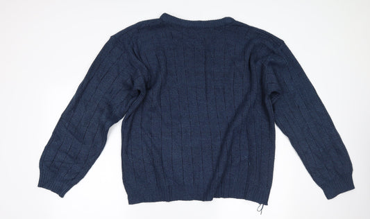 Menswear Mens Blue Pullover Jumper Size XL