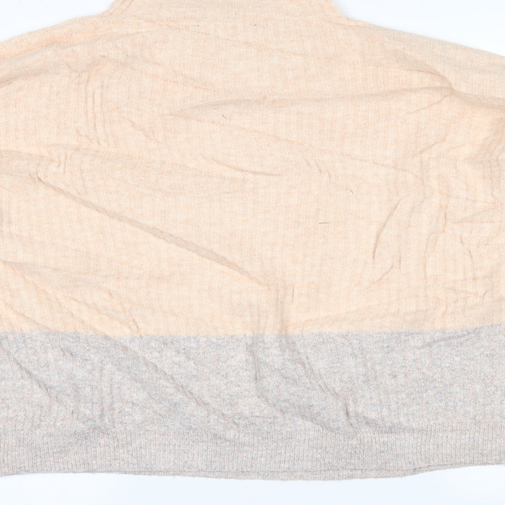 Marks and Spencer Womens Multicoloured Henley Jumper Size M