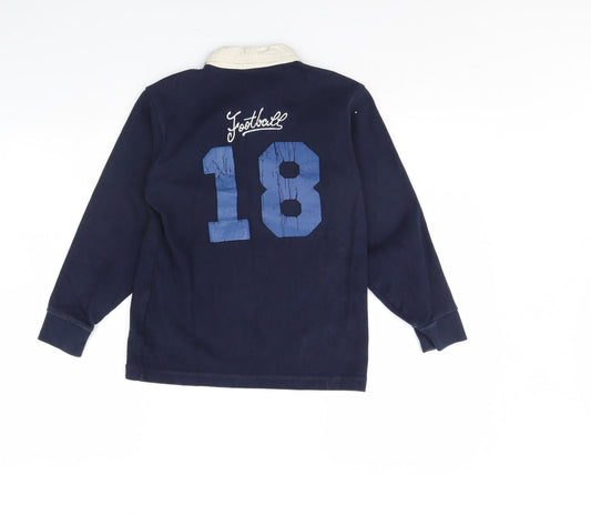 Gap Boys Blue Henley Jumper Size 7 Years
