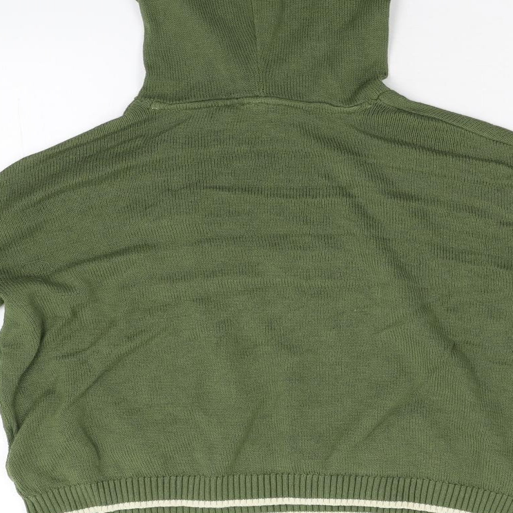 H&M Womens Green Knit Pullover Jumper Size M