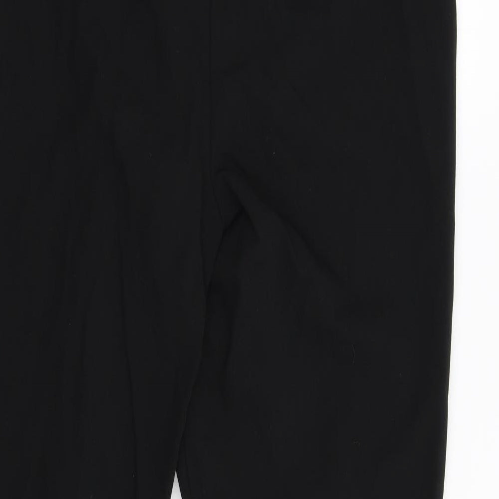 F&F Womens Black Trousers Size 10 L27 in