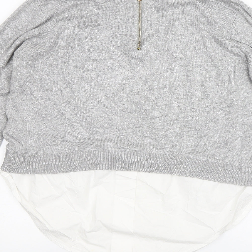 Cameo Rose Womens Grey Pullover Jumper Size 12