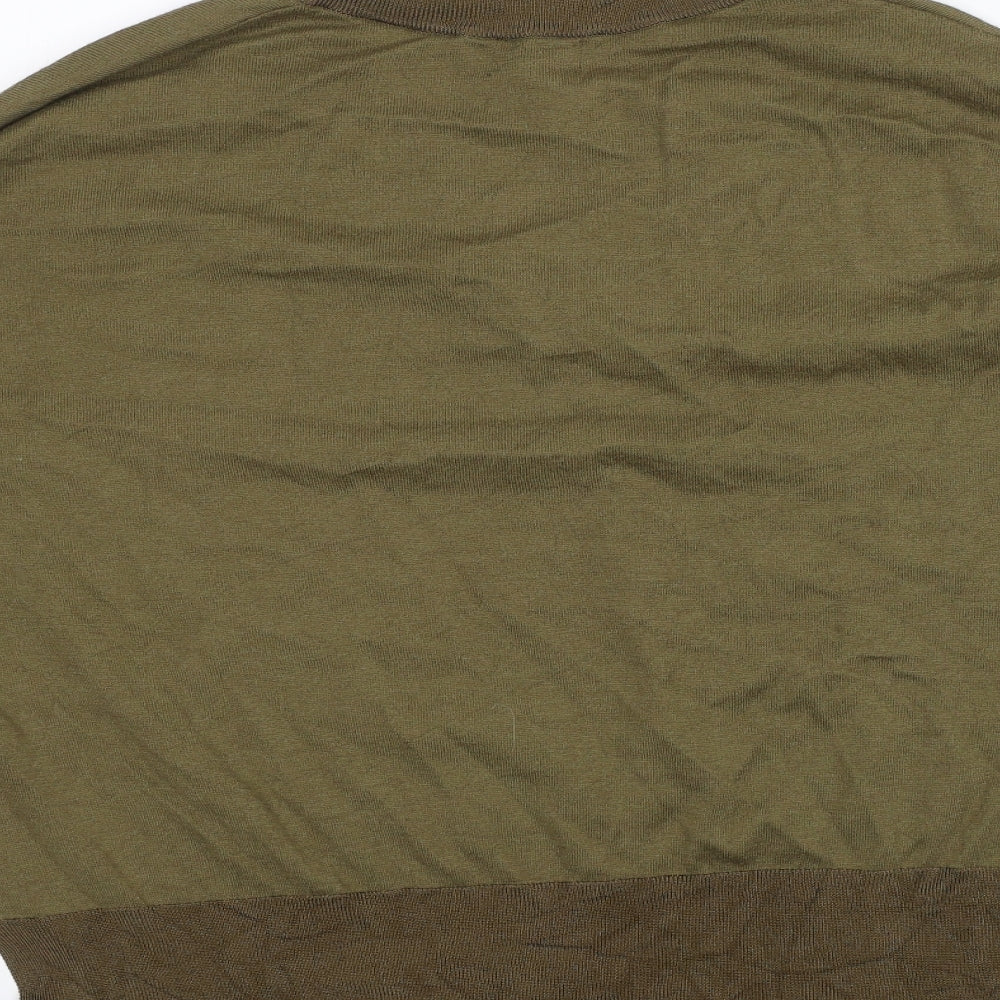 Topshop Womens Green Pullover Jumper Size 10