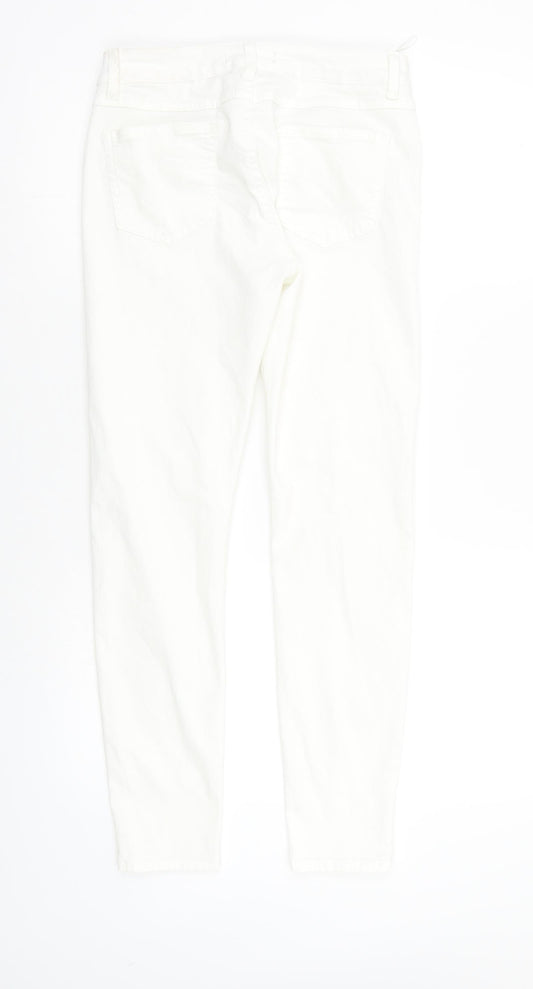 Limited Collection Womens White Skinny Jeans Size 12 L29 in