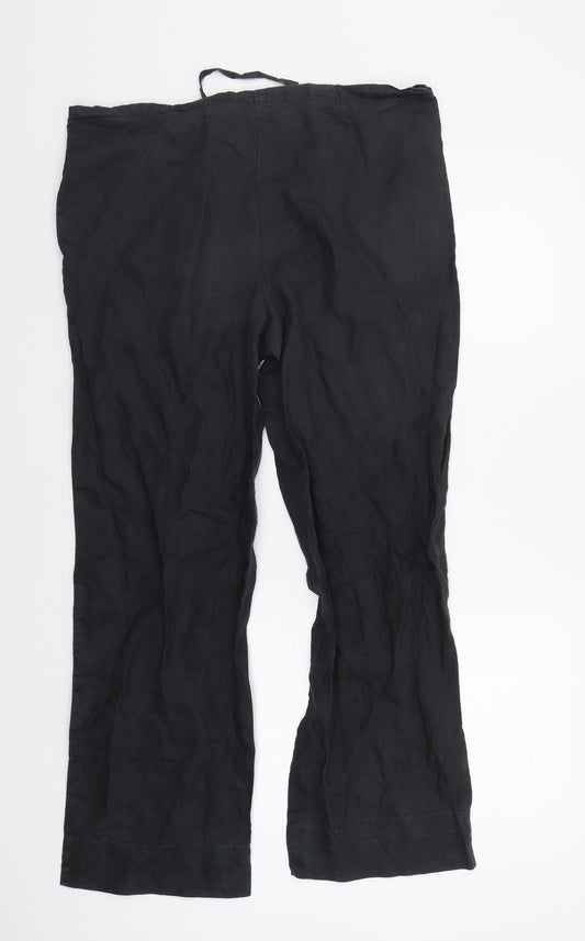 NafNaf Womens Grey Trousers Size 12 L29 in - Drawstring Belt