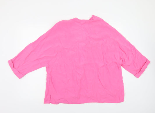 New Look Womens Pink Jacket Blazer Size 10