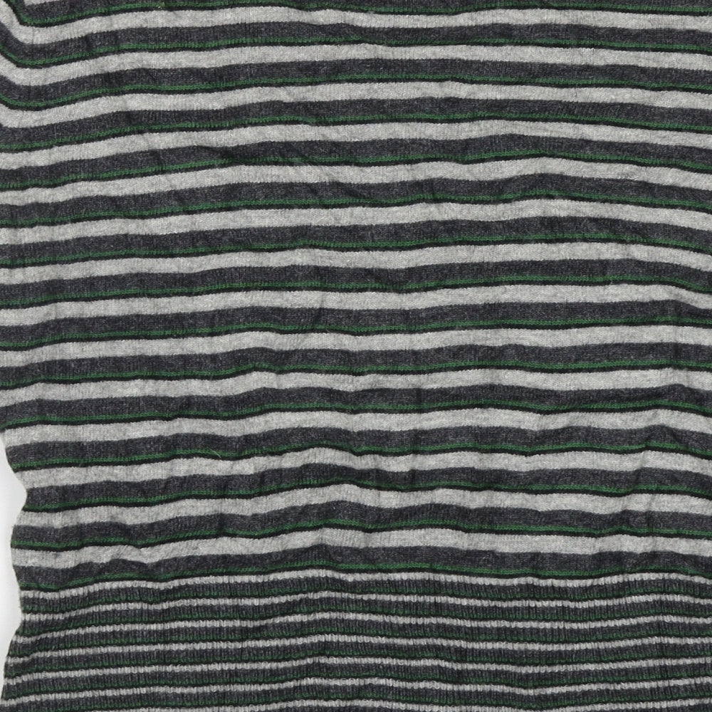 Precis petite Womens Green Striped Pullover Jumper Size M