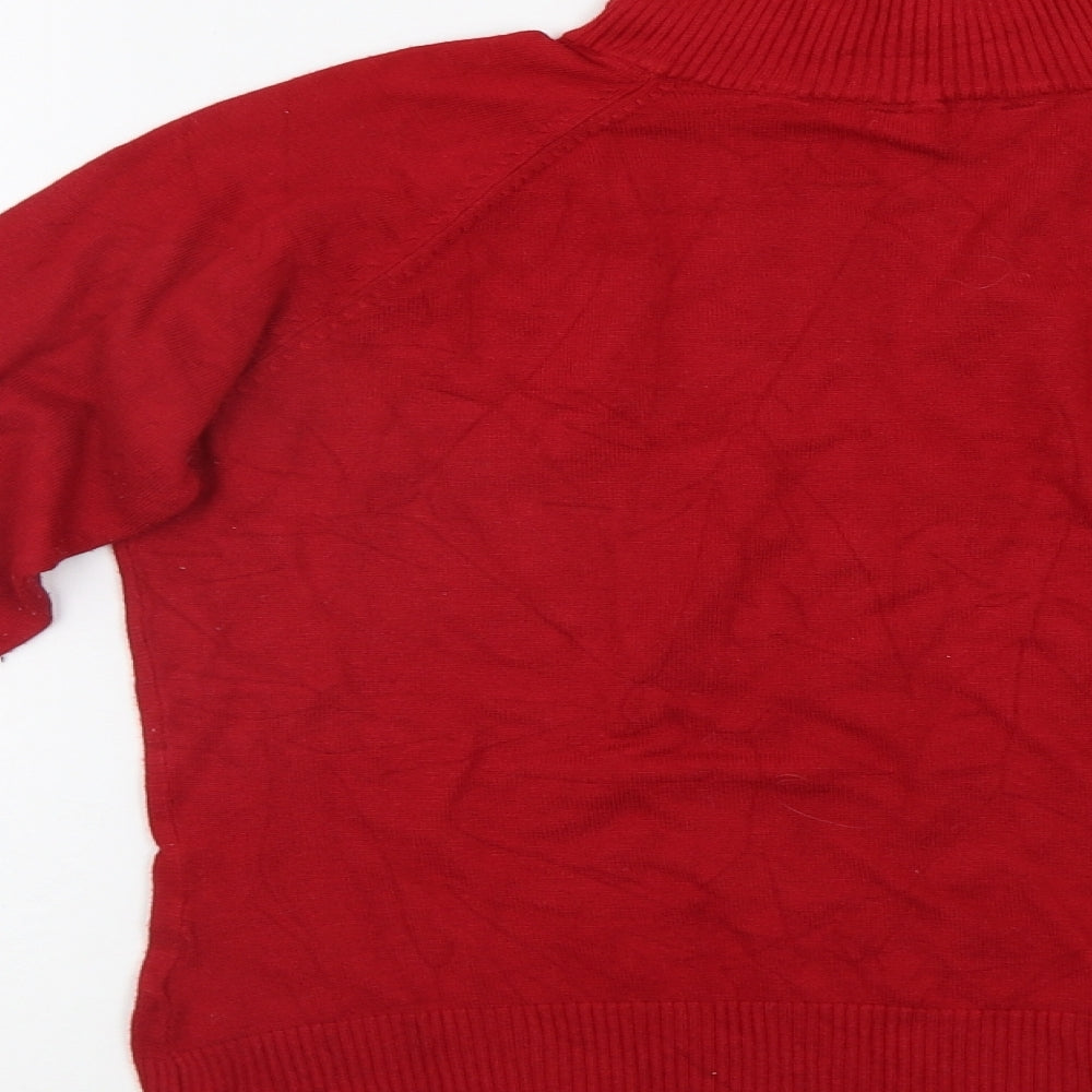 Dorothy Perkins Womens Red Pullover Jumper Size 16