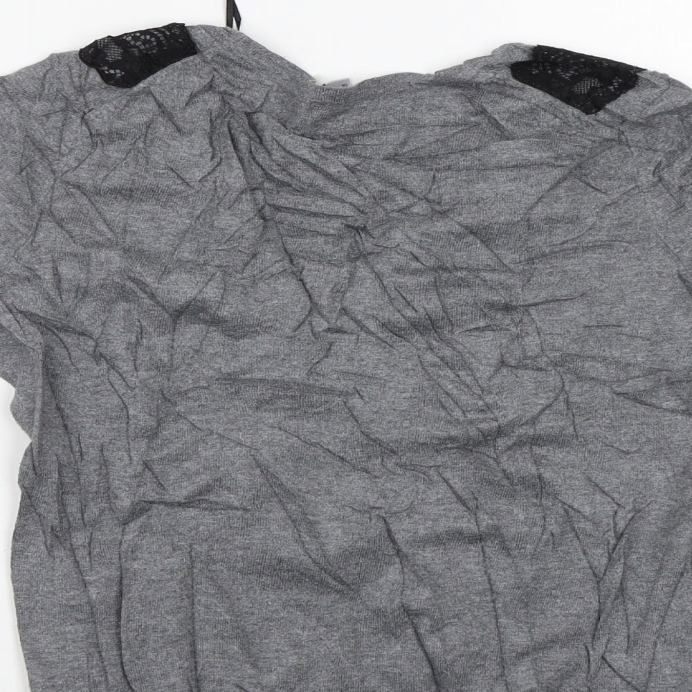 H&M Womens Grey Cardigan Jumper Size S