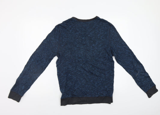 Topman Mens Blue Pullover Jumper Size S