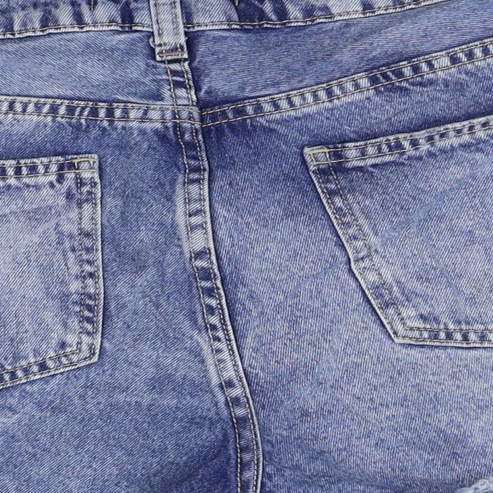 C&A Womens Blue Boyfriend Shorts Size 8 - distressed