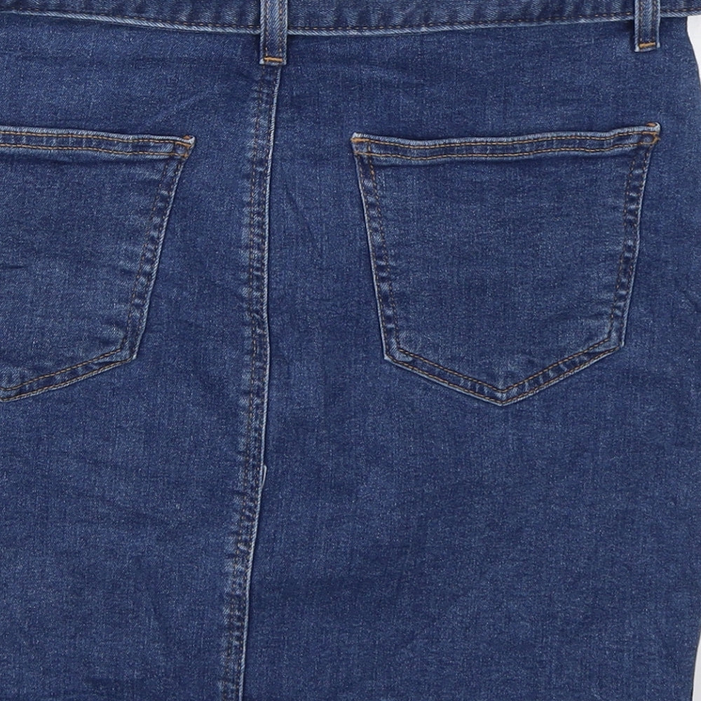 Denim CO Womens Blue Denim Straight & Pencil Skirt Size 8