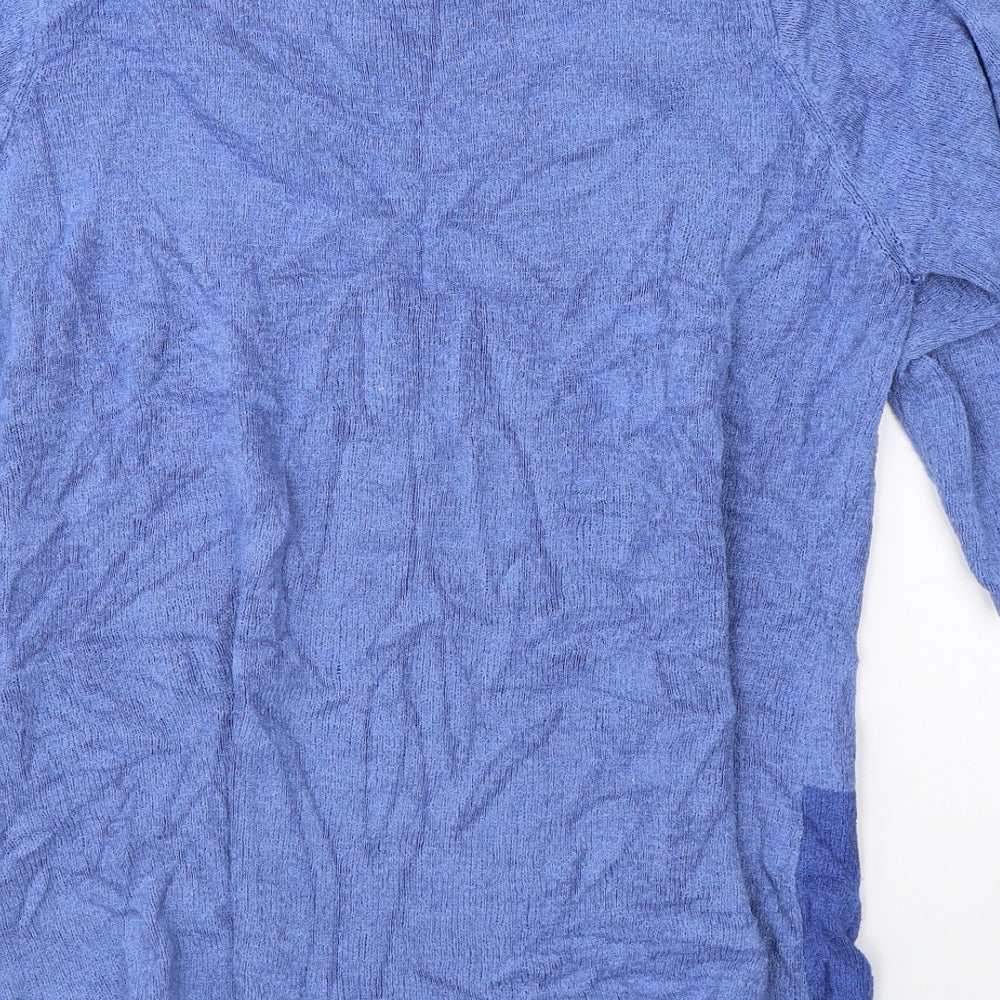 BM Womens Blue Pullover Jumper Size M