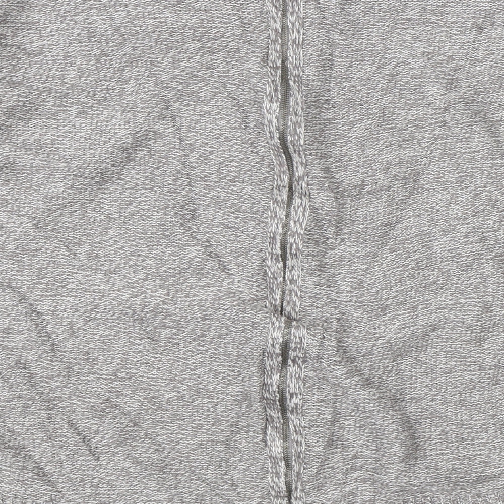 Brand and care label for Papaya women’s grey full zip jumper, size M