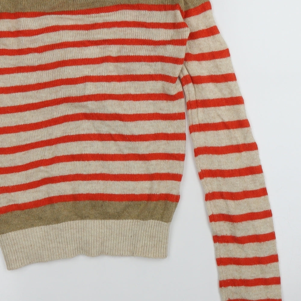 Atmosphere Womens Multicoloured Striped Cardigan Jumper Size 6