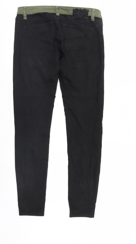 Terranova Womens Multicoloured Straight Jeans Size S L30 in
