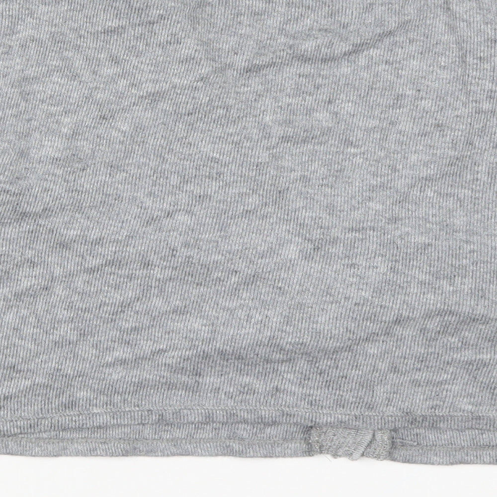 Zara Womens Grey Knit Cape Jumper Size L