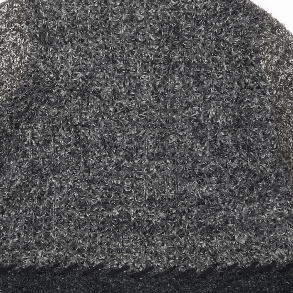 Marks and Spencer Womens Grey Knit Cardigan Jumper Size 10 - Colourblock