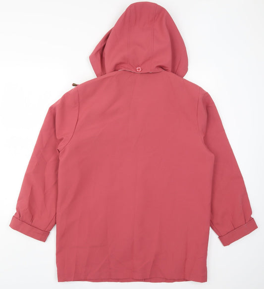 JBC Womens Pink Overcoat Coat Size 14