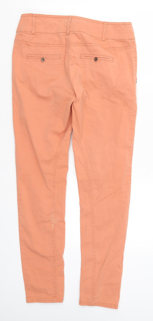 Royal Chicks Womens Orange Trousers Size S L28 in