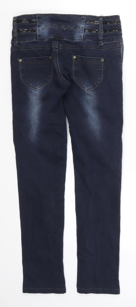 Preworn Womens Blue Denim Skinny Jeans Size 27 in L26.5 in