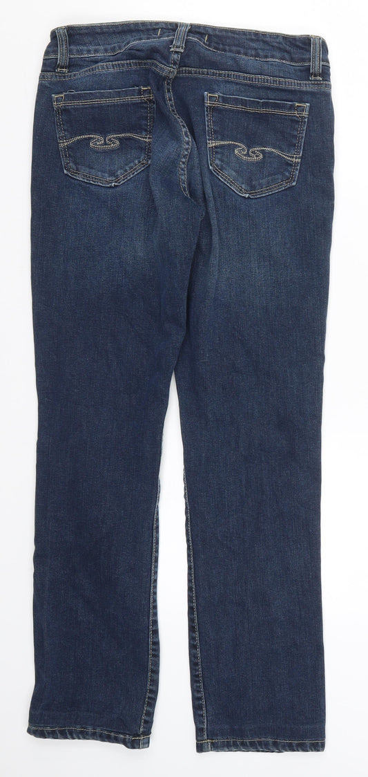 Denim Studio Womens Blue Denim Straight Jeans Size 30 in L29 in
