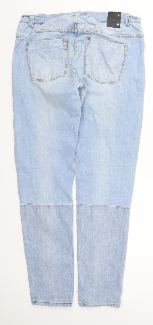Bessie Womens Blue Denim Tapered Jeans Size 32 L32 in