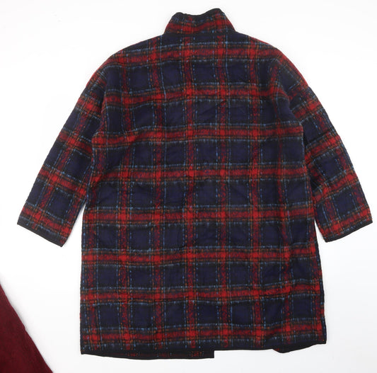 QED London Womens Red Check Jacket Size 16