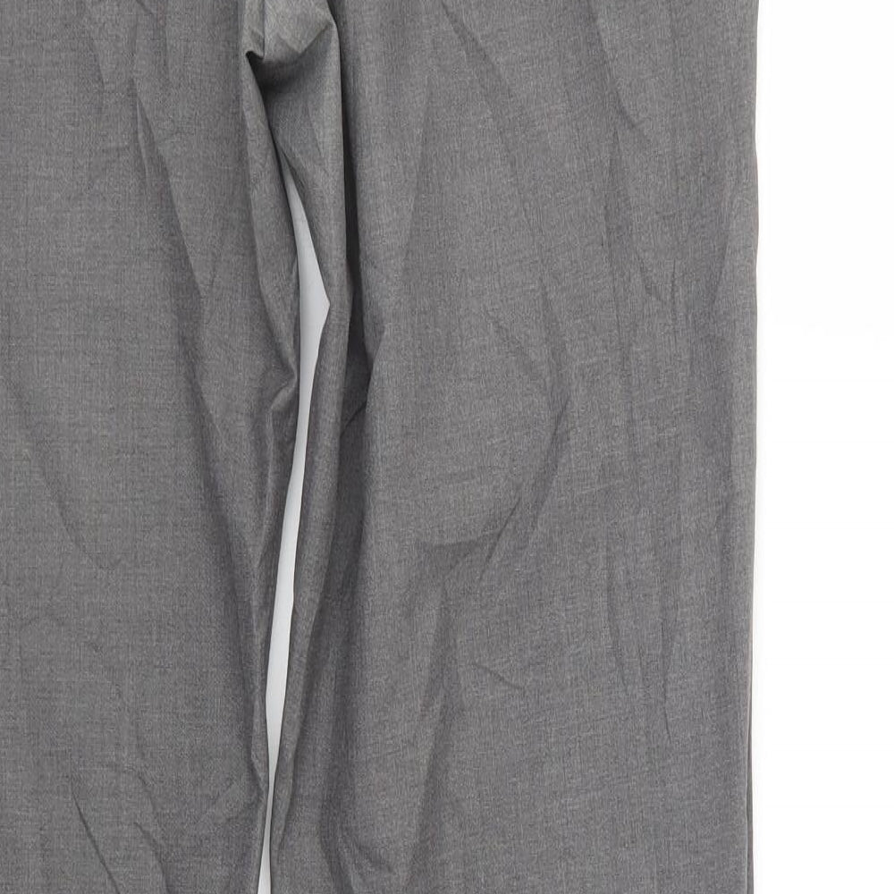 Fluid Mens Grey Trousers Size 36 in L34 in