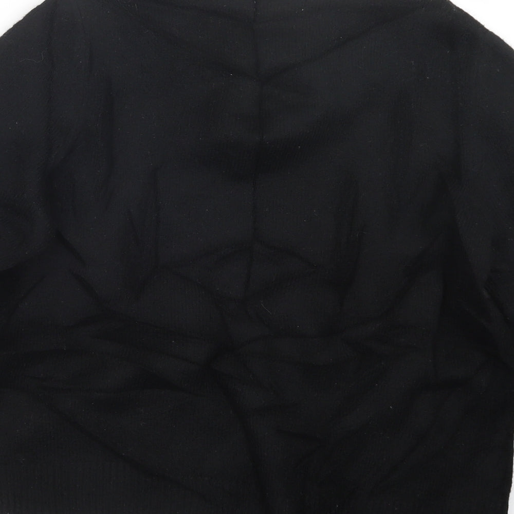 H&M Womens Black Knit Pullover Jumper Size M