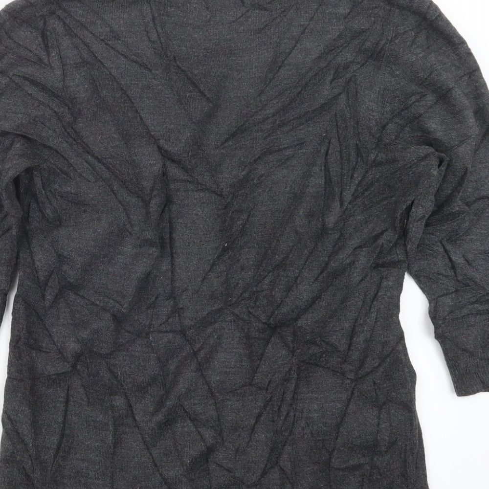 BHS Womens Grey Knit Pullover Jumper Size 14