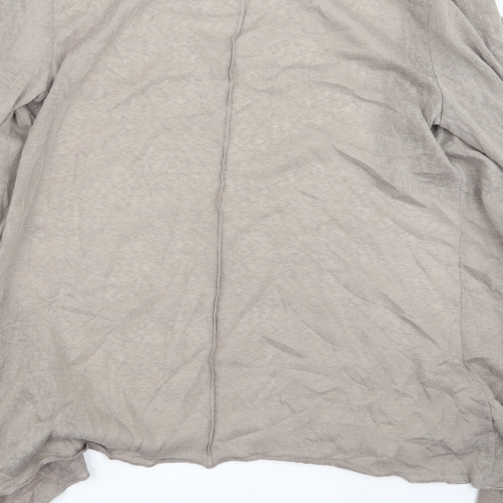 Marks and Spencer Womens Brown Cardigan Jumper Size 12